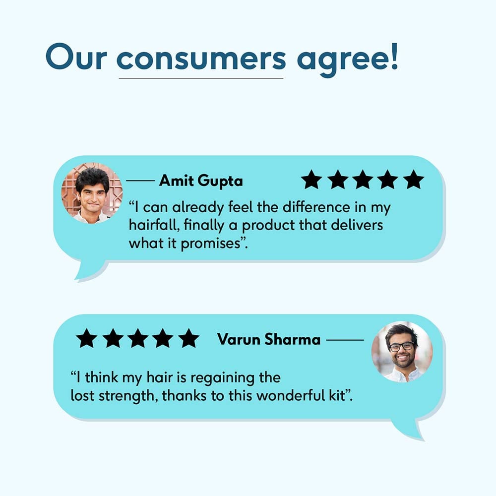 7 - HealthKart HK Vitals Anti-Hairfall Kit (for Men), 3 Piece(s)/Pack Combo