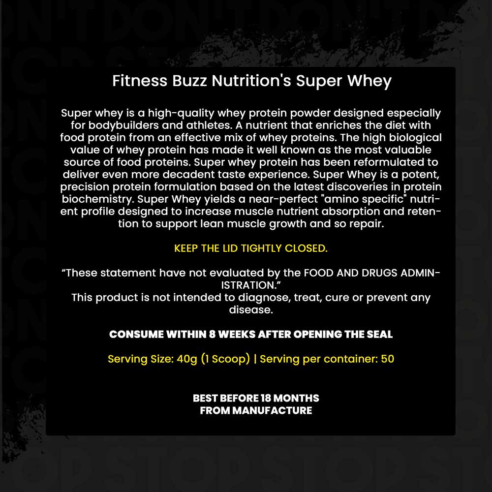 4 - FB Nutrition Super Whey,  4.4 lb  Butterscotch Vanilla 