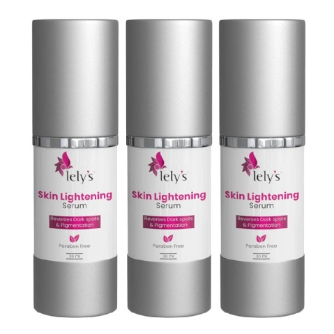 Lely's Skin Lightening Serum,  30 ml  for Dark Spots & Pigmentation (Pack of 3) 