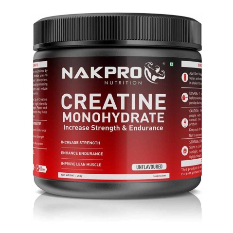 1 - Nakpro Creatine Monohydrate,  Unflavoured (Jar)  0.55 lb 