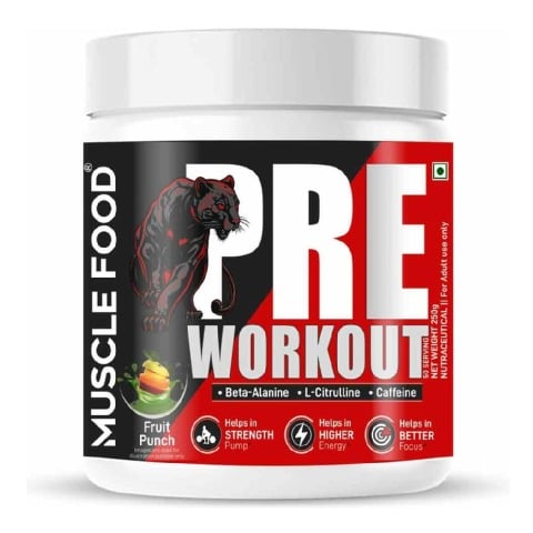 1 - Dr. Morepen Muscle Food Pre Workout,  0.55 lb  Fruit Punch 
