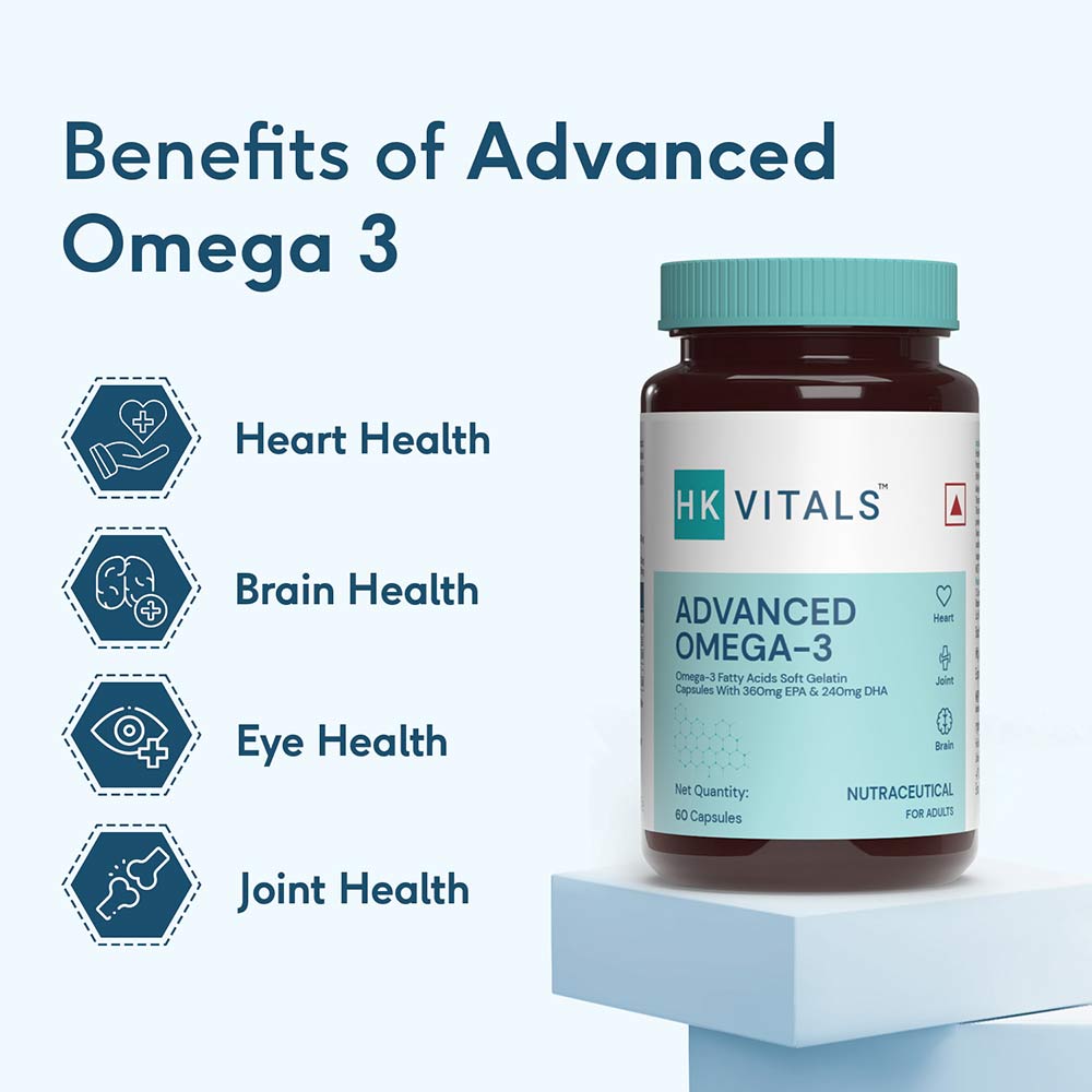 3 - HK Vitals Advanced Omega-3 by HealthKart,  60 capsules 