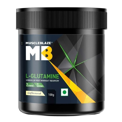 1 - MuscleBlaze L-Glutamine OP, 0.22 lb Unflavoured
