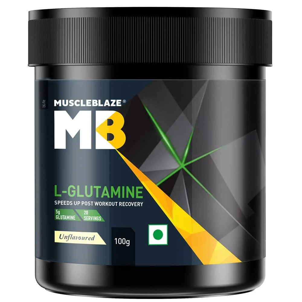 1 - MuscleBlaze L-Glutamine OP,  0.22 lb  Unflavoured 