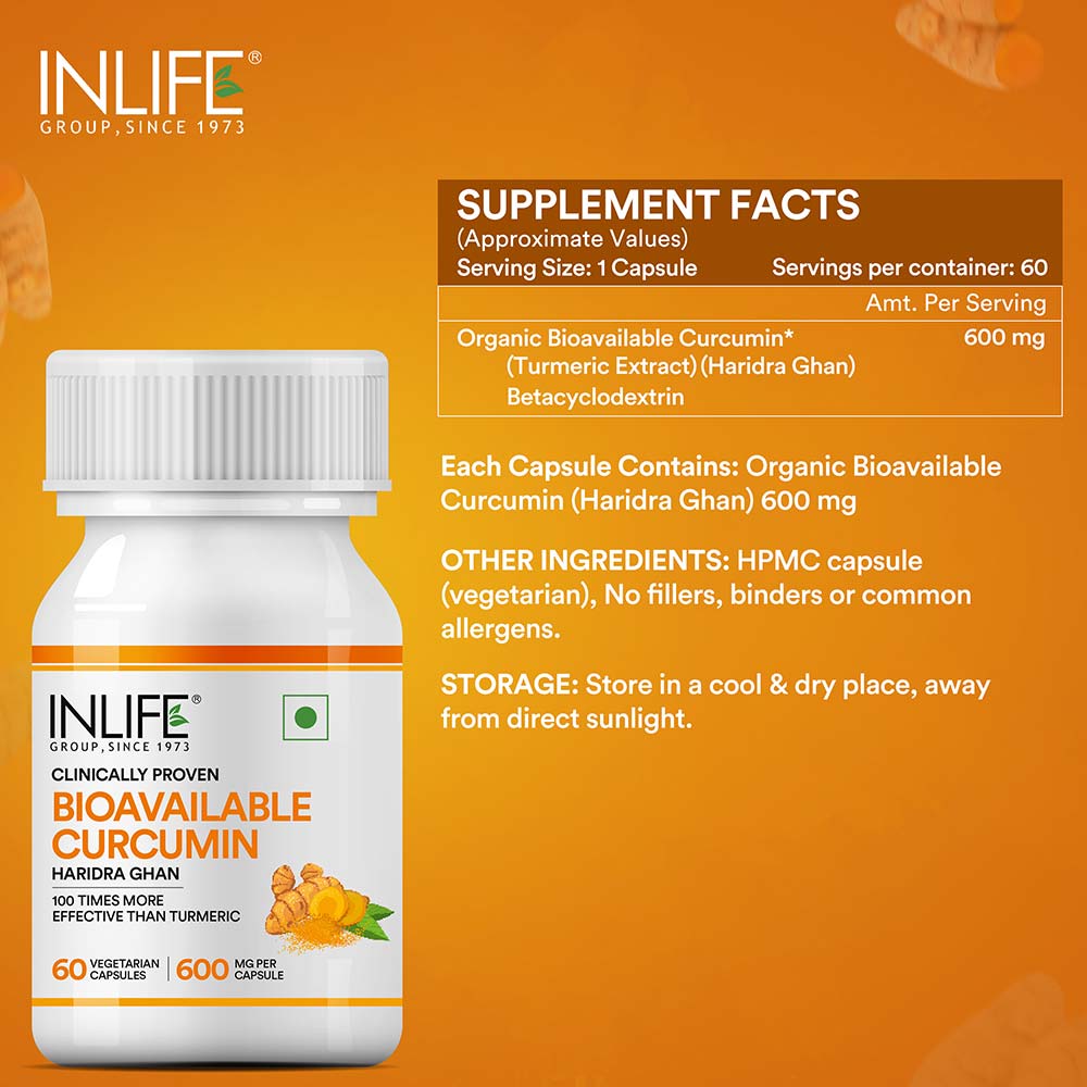 6 - INLIFE Bioavailable Curcumin,  60 veggie capsule(s) 