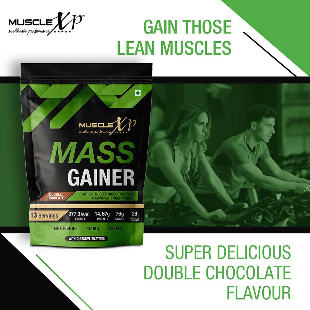 7 - MuscleXP Mass Gainer,  2.2 lb  Double Chocolate 
