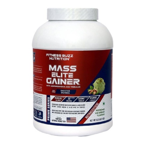 1 - FB Nutrition Prime Series Mass Elite Gainer,  6.6 lb  Pistachid Ice Cream 