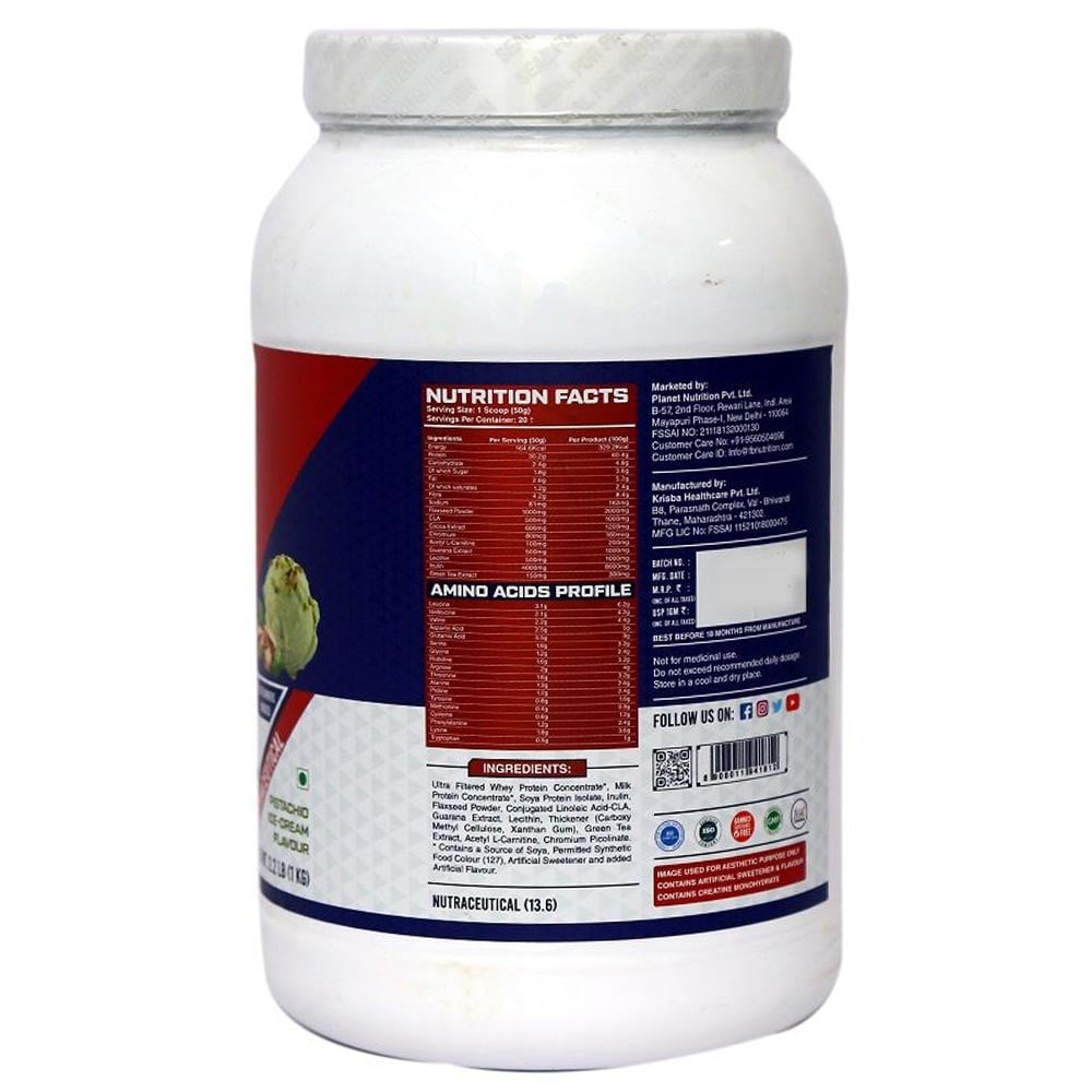 2 - FB Nutrition Prime Series Ripped Whey,  2.2 lb  Pistachid Ice-Cream 