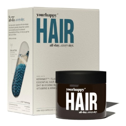1 - YourHappyLife Hair, 30 veggie capsule(s) Unflavoured