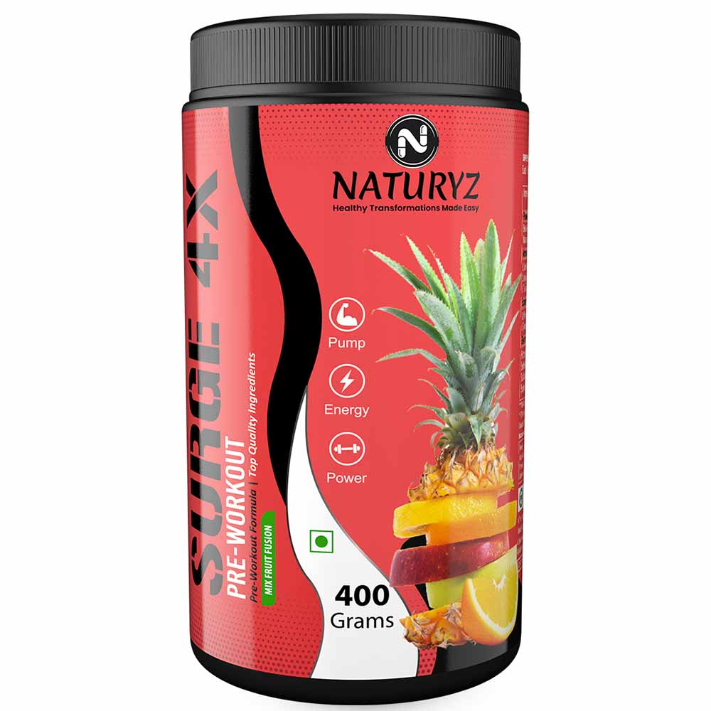 1 - Naturyz Surge 4X Pre-Workout,  0.88 lb  Mix Fruit Fusion 