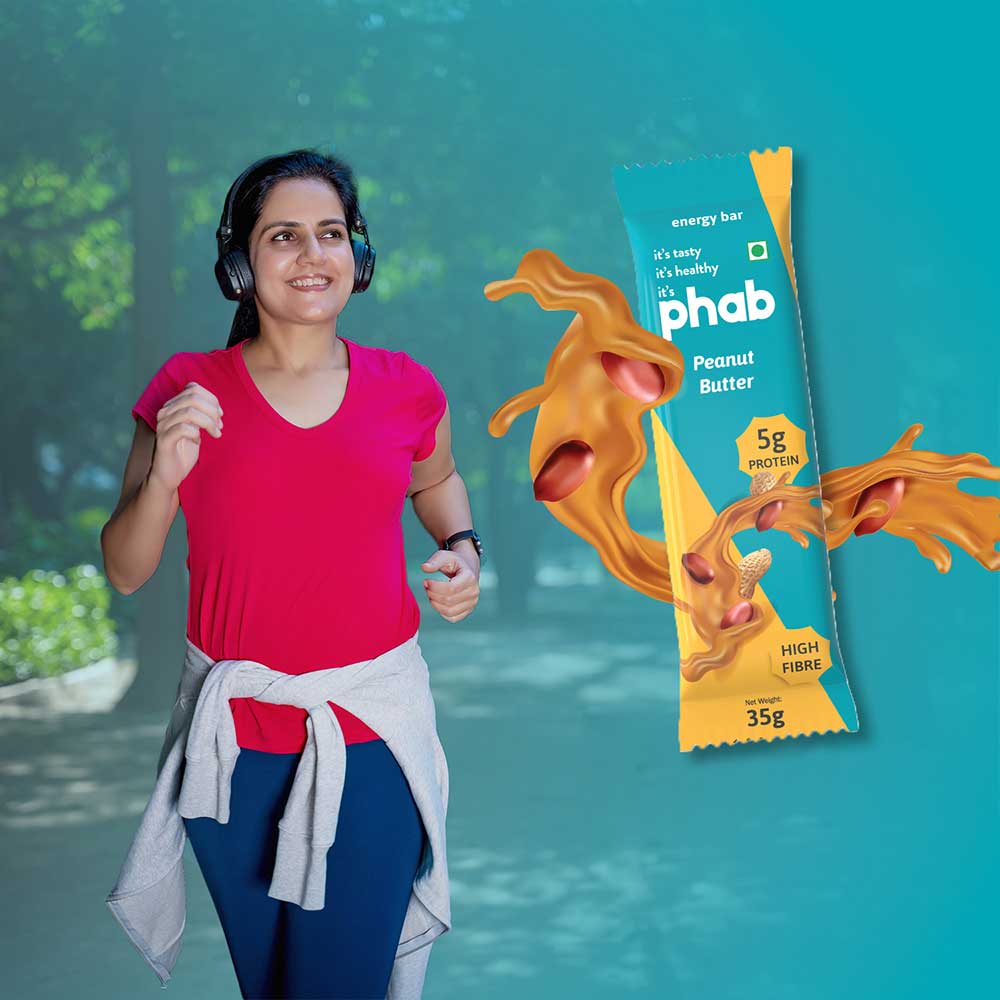 6 - Phab Energy Bar,  6 bar(s)  Peanut Butter 