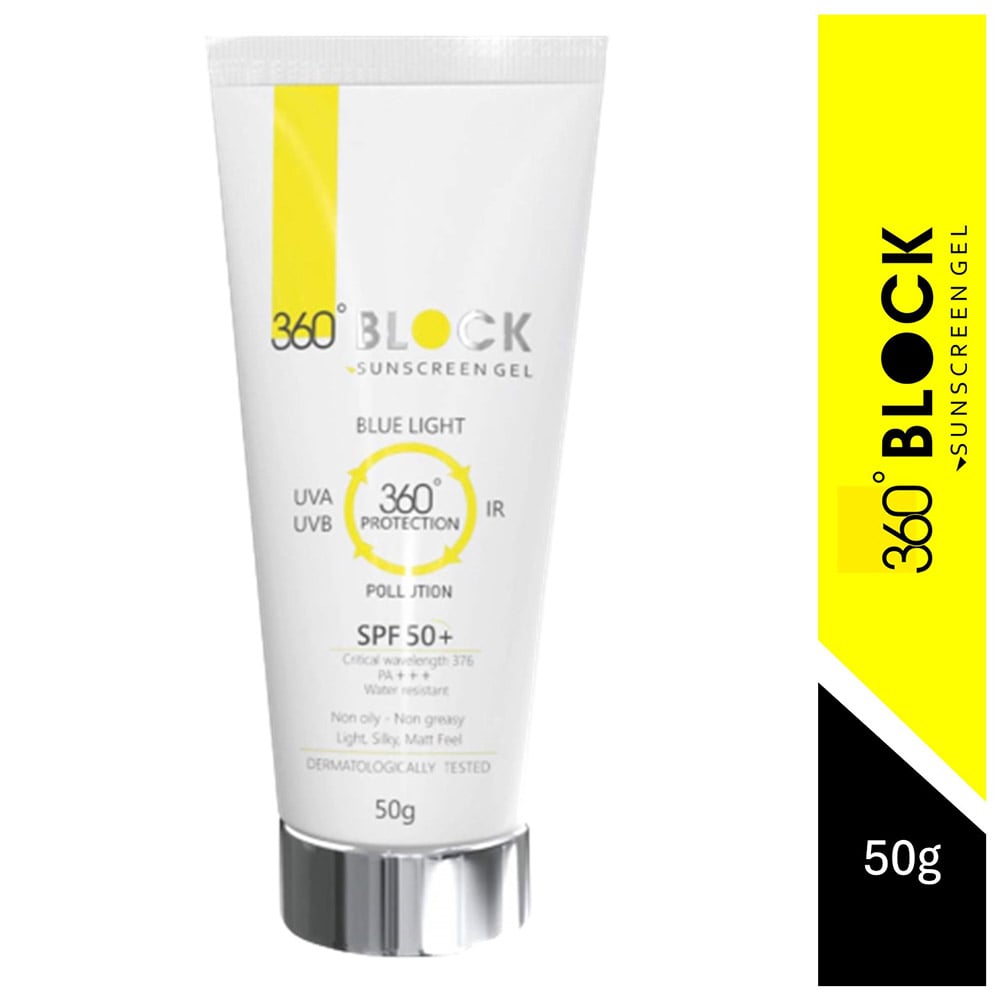 2 - 360° Block Sunscreen Gel,  50 g  SPF 50+ (Pack of 3) 