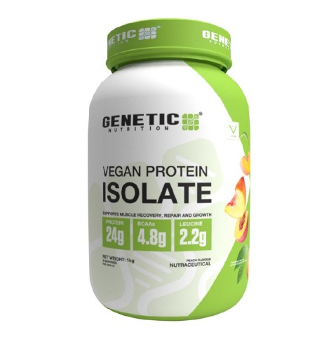 1 - Genetic Nutrition Vegan Protein Isolate,  2.2 lb  Peach 