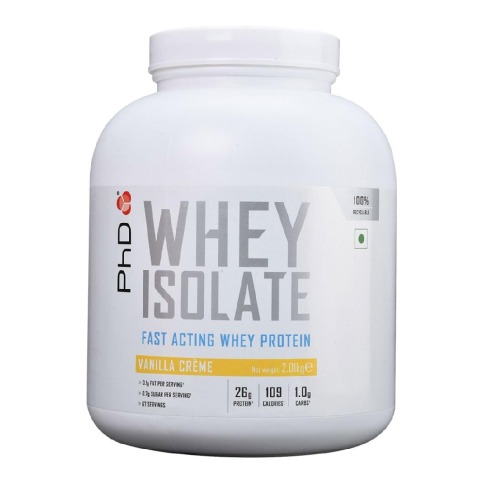 1 - PhD Whey Isolate,  4.43 lb  Vanilla Creme 