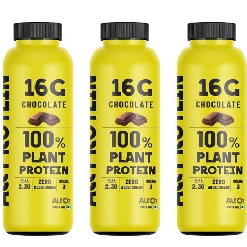 1 - Alt Co 100% Plant Protein Drink,  200 ml  Chocolate (Pack of 3) 