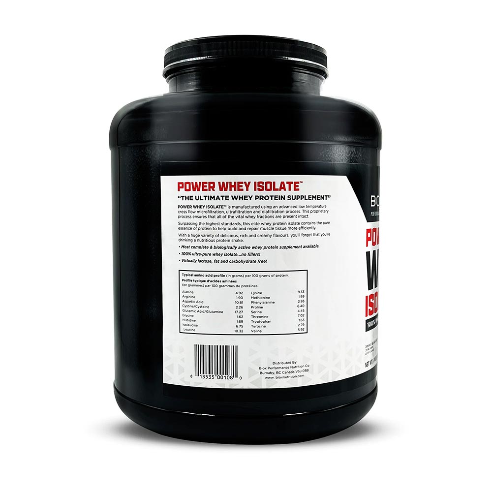 3 - Biox Power Whey Isolate,  5 lb  Chocolate Caramel Fudge 