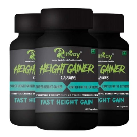 1 - Riffway Height Gainer (Pack of 3), 60 capsules