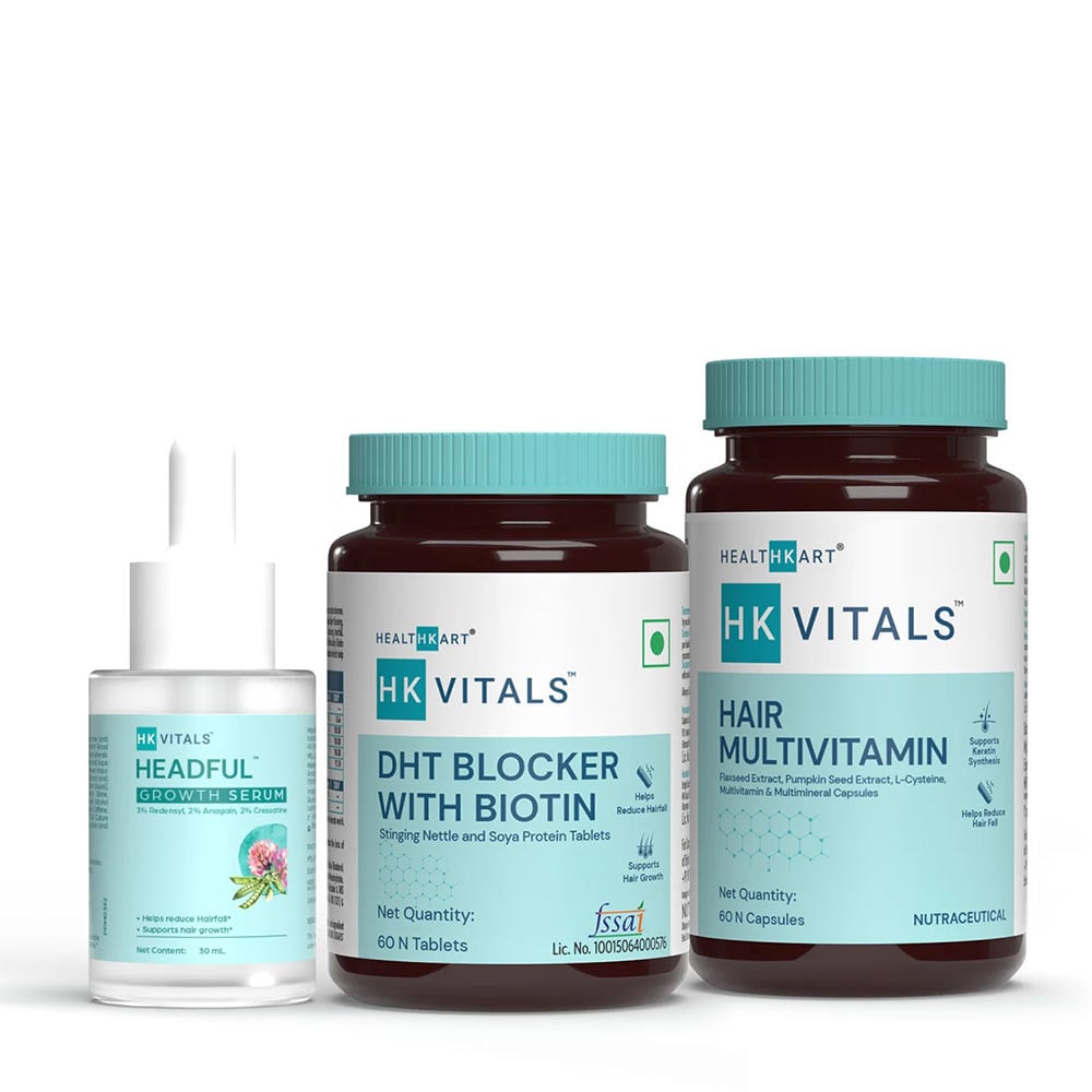 HK Vitals Advanced Hairloss Kit by HealthKart 3 Piece(s)/Pack Combo