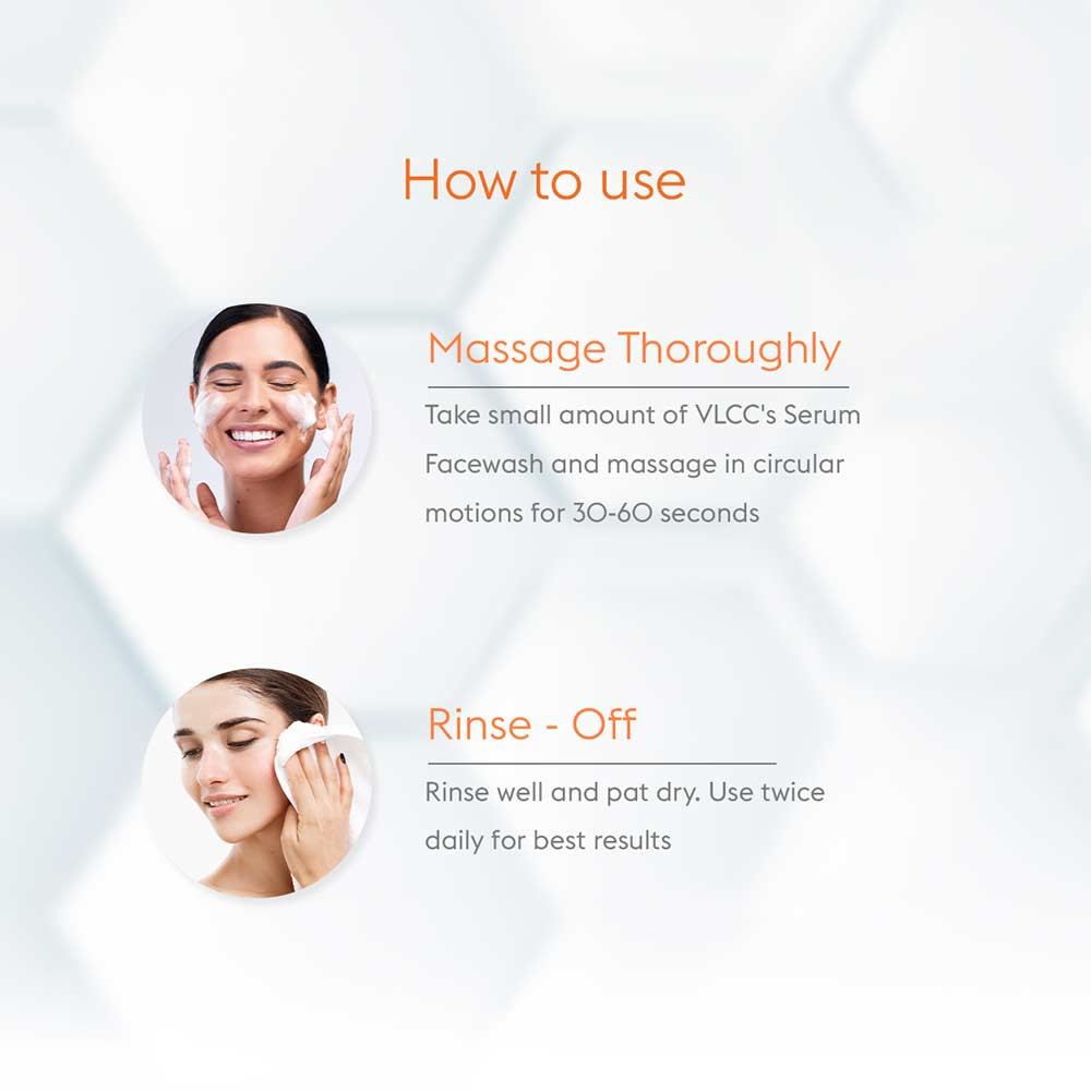 5 - VLCC Bright Glow Serum Face Wash,  100 ml  with Vitamin C Serum & Meyer Lemon 