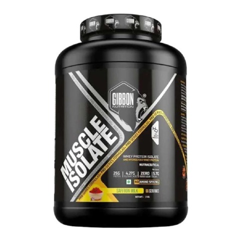 1 - Gibbon Nutrition Muscle Whey, 4.4 lb Saffron Milk