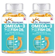 Dr. Morepen Omega-3 Deep Sea Fish Oil 1000mg (Pack of 2)- 60 softgels