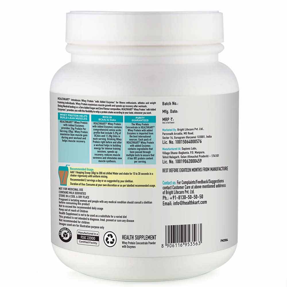 2 - HealthKart 100% Pure Whey Protein OP,  2.2 lb  Unflavoured 