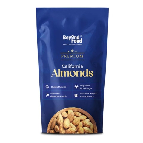1 - Beyond Food Premium California Almonds,  500 g  Unflavoured 