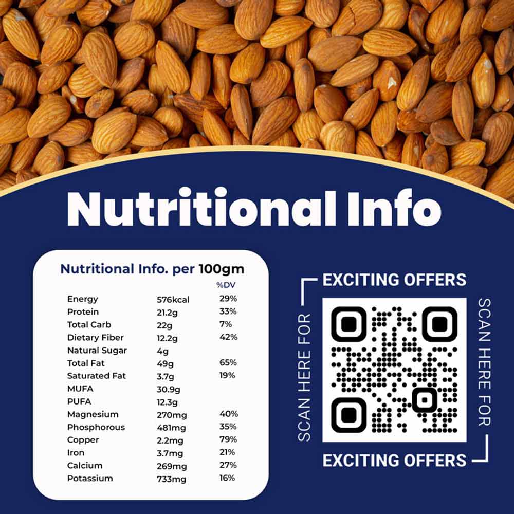 2 - Beyond Food Premium California Almonds,  250 g  Unflavoured 