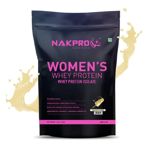 1 - Nakpro Women's Whey Protein, 2.2 lb Malai Kulfi