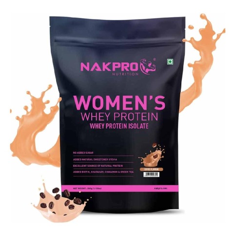 1 - Nakpro Women's Whey Protein,  1.1 lb  Coffee 