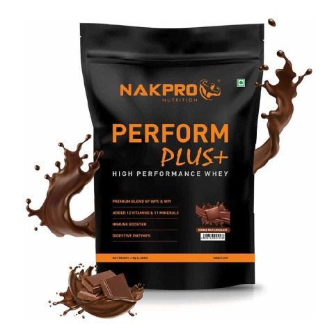 1 - Nakpro Perform Plus+ High Performance Whey,  2.2 lb  Double Rich Chocolate 