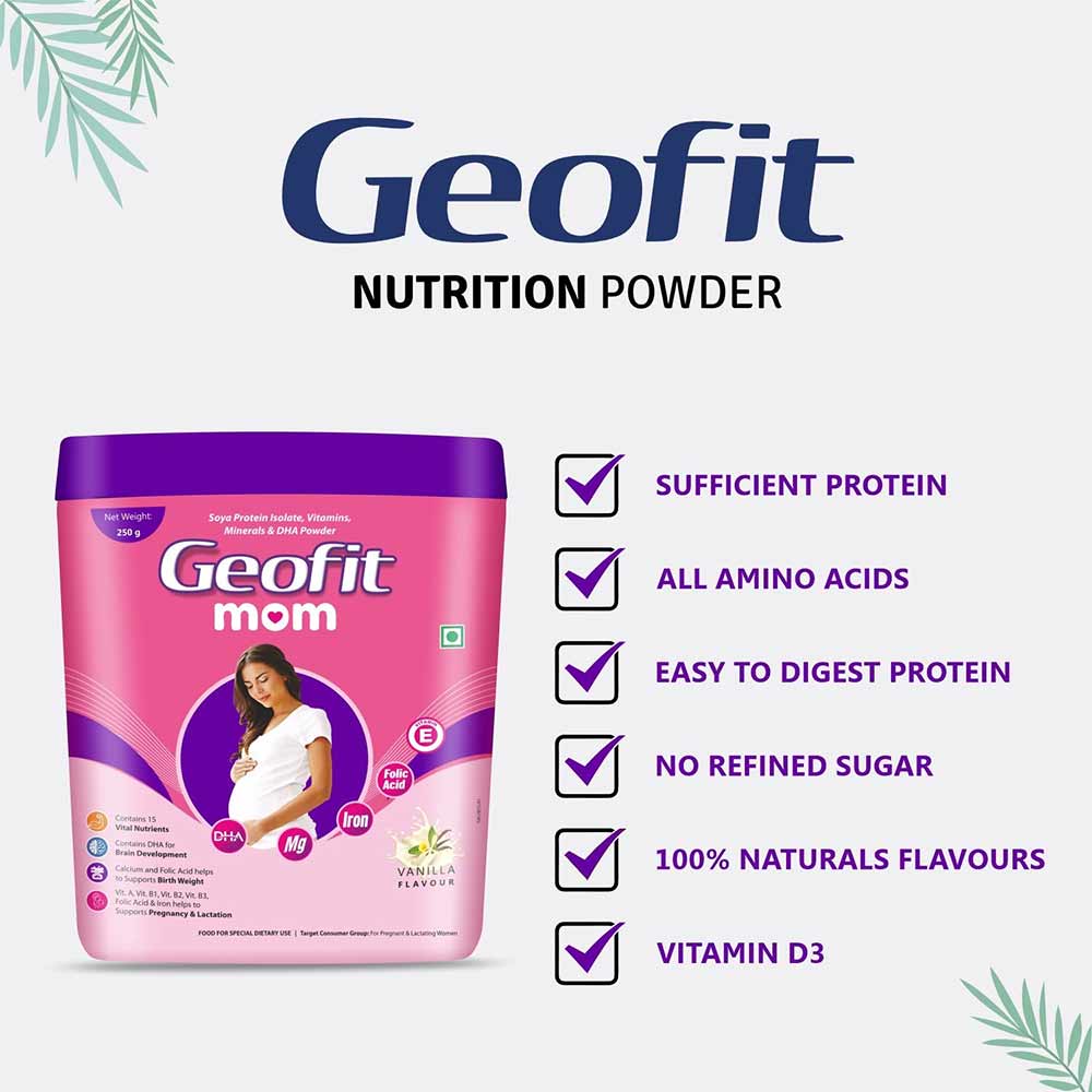 3 - Geofit Mom Protein Powder,  Vanilla  250 g 