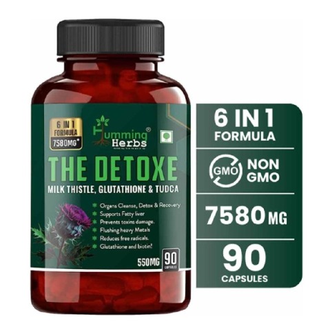 1 - Humming Herbs The Detoxe,  90 veggie capsule(s) 