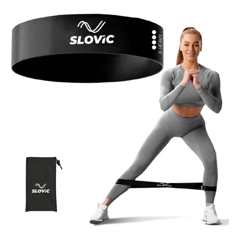 1 - SLOVIC Mini Loop Resistance Bands,  Black  X-Heavy 