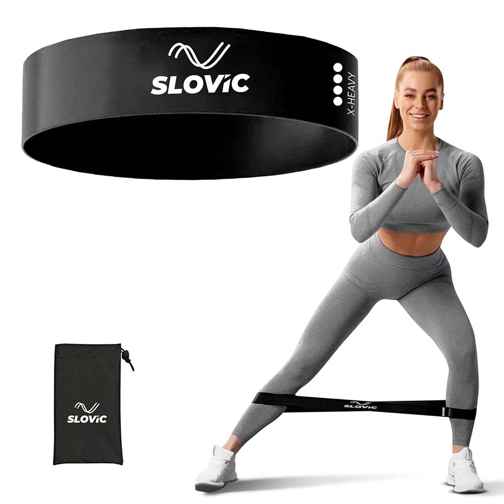 1 - SLOVIC Mini Loop Resistance Bands,  Black  X-Heavy 