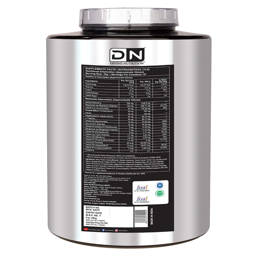 2 - Divine Nutrition Icon Isolate,  4.4 lb  Triple Chocolate 
