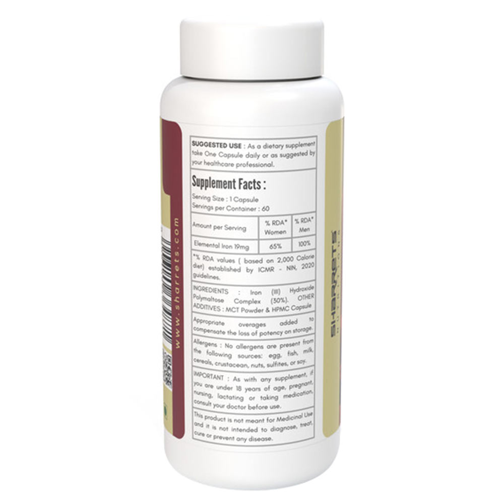 2 - Sharrets Iron (III) Hydroxide Polymaltose Complex,  60 veggie capsule(s) 
