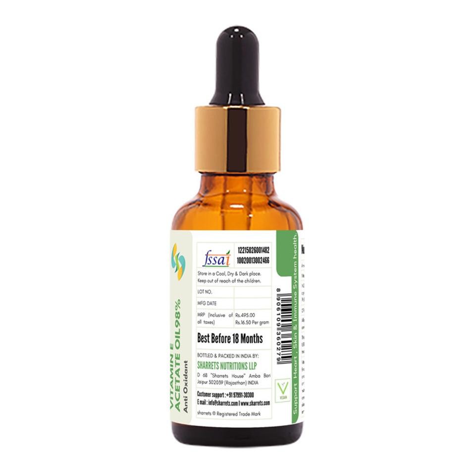 Liquid Vitamin E Acetate Oil at Best Price in India |  https://www.healthkart.com/