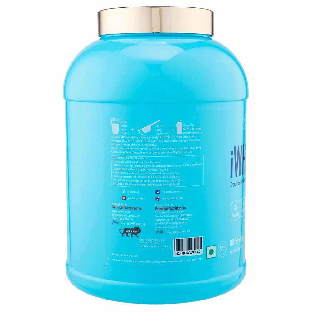 5 - MYFITNESS By Paradise iWHEY- H2O Powder,  4.4 lb  Vanilla Butterscotch 