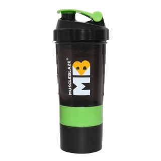 MuscleBlaze Hulk Shaker, Green Black 500 ml