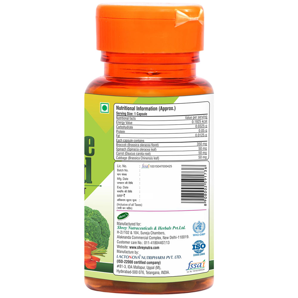 Unifibe Vegetable Blend,  60 capsules 