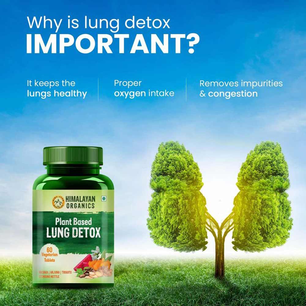5 - Himalayan Organics Plant Based Lung Detox,  60 tablet(s) 