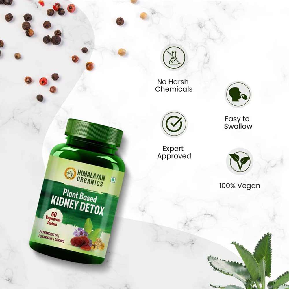 6 - Himalayan Organics Plant Based Kidney Detox,  60 tablet(s) 