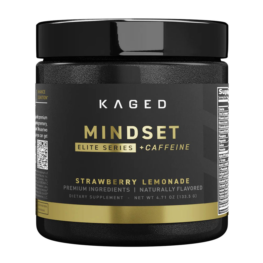 1 - Kaged Muscle Elite Series Mindset + Caffeine,  0.29 lb  Strawberry Lemonade 