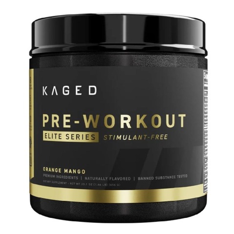 1 - Kaged Muscle Elite Series Pre-Workout Stim-Free,  1.44 lb  Orange Mango 