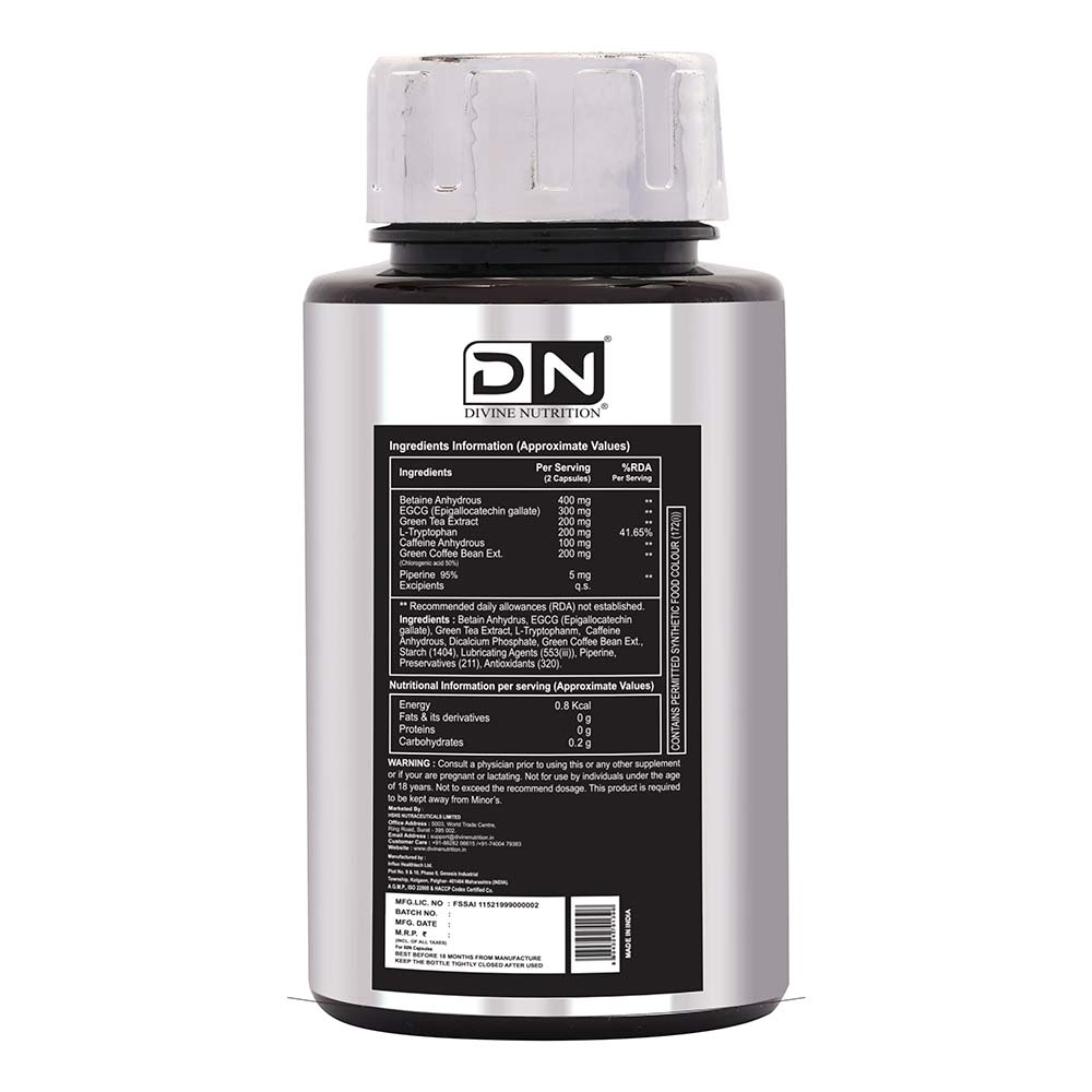 3 - Divine Nutrition Photo Shoot Ready Fat Burner,  60 capsules  Unflavoured 