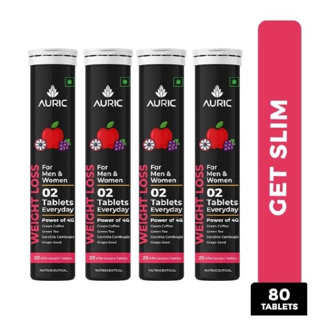 1 - Auric Weight Loss Effervescent Red Apple,  80 tablet(s) 