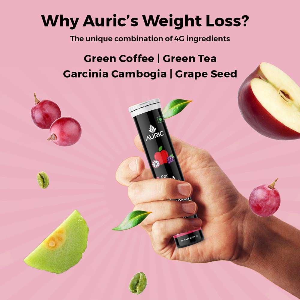 7 - Auric Weight Loss Effervescent Red Apple,  60 tablet(s) 