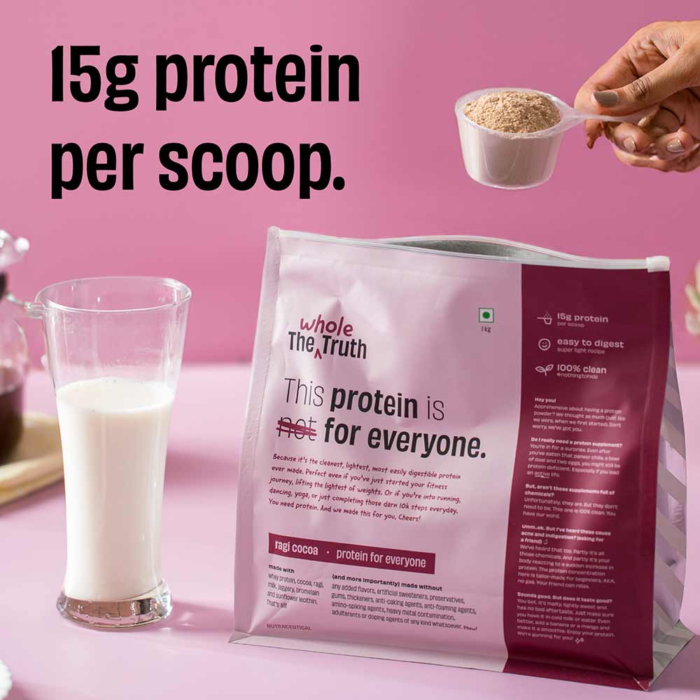 4 - The Whole Truth Protein for Everyone,  2.2 lb  Ragi Cocoa 