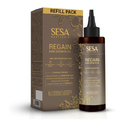 1 - Sesa Regain Hair Growth Oil,  100 ml  Made With Kshir Pak Vidhi (Refill Pack) 